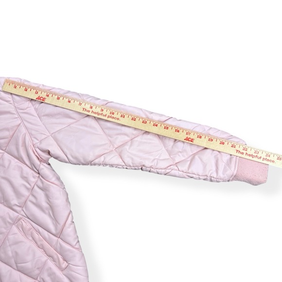 Dickies Women's‎ Quilted Puffer Bomber Jacket Coat Pale Pink Size Medium - Picture 7 of 13